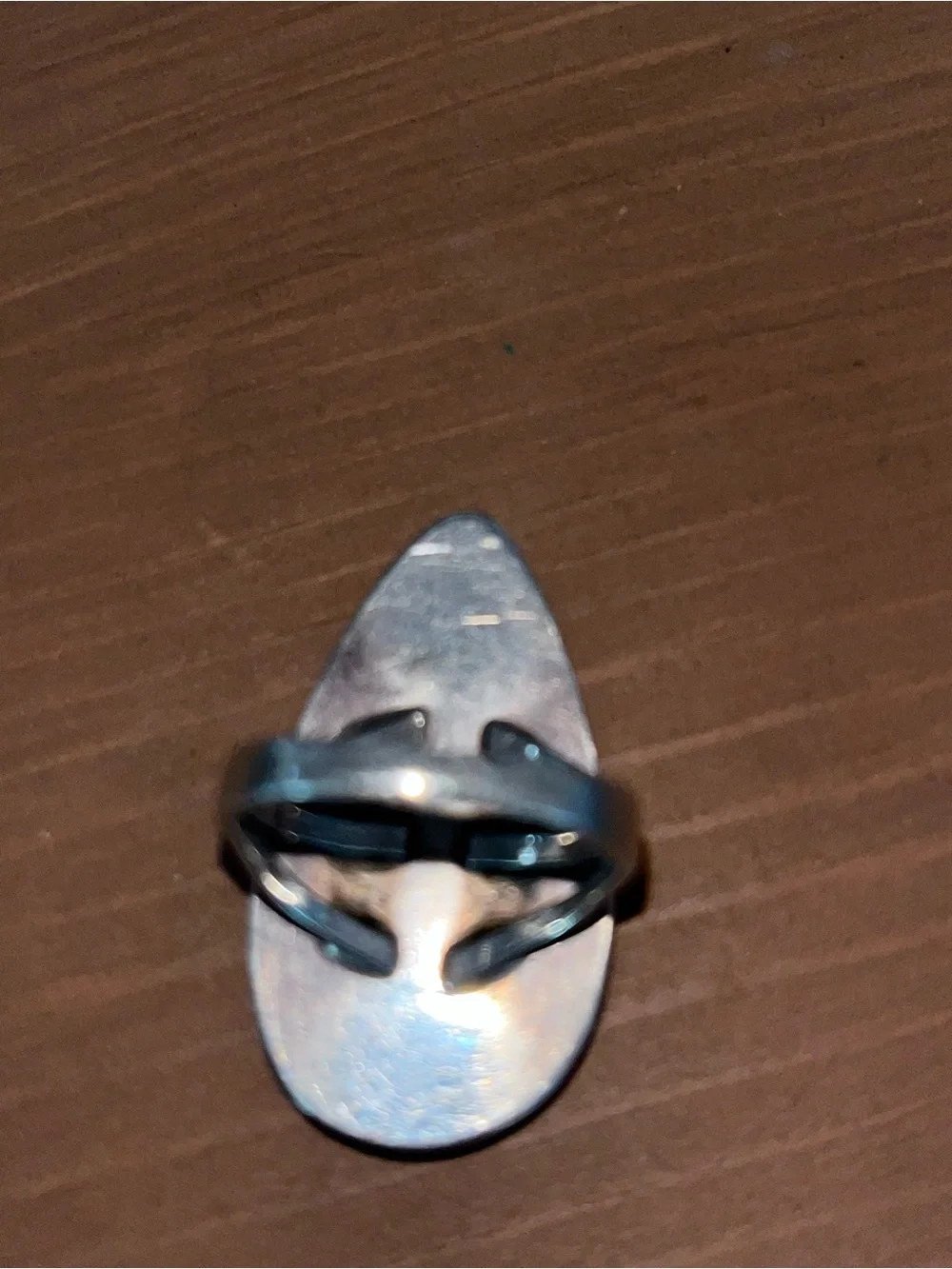 Genuine vintage sterling turquoise ring 7.5 handmade 1970s old pawn 925 artisian